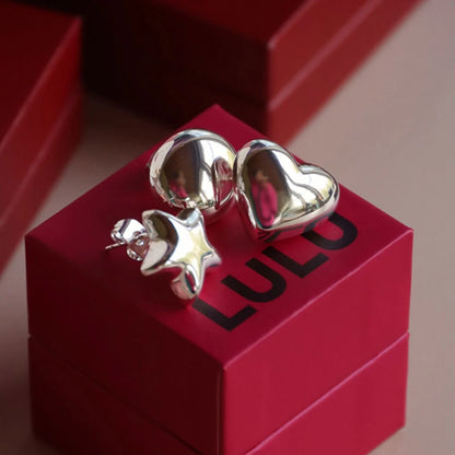 LULU -  Oorbel Bubble Round | zilver