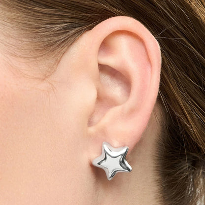 LULU -  Oorbel Bubble Star | zilver