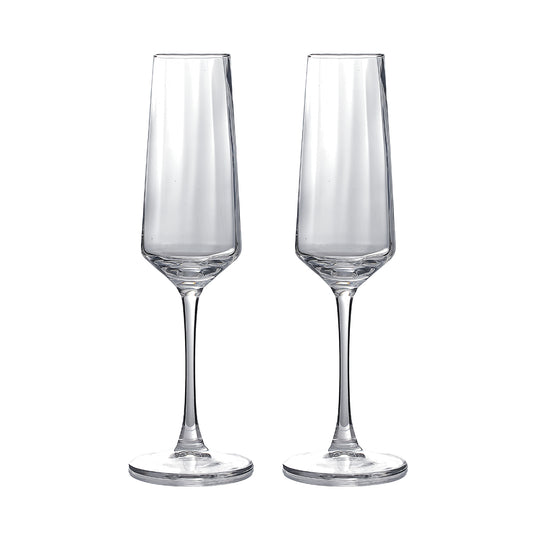 Set van 2 champagneglazen