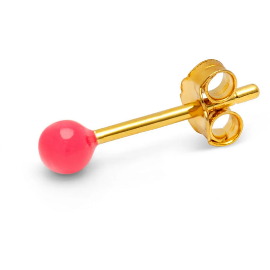 Oorbel Color ball | hot coral