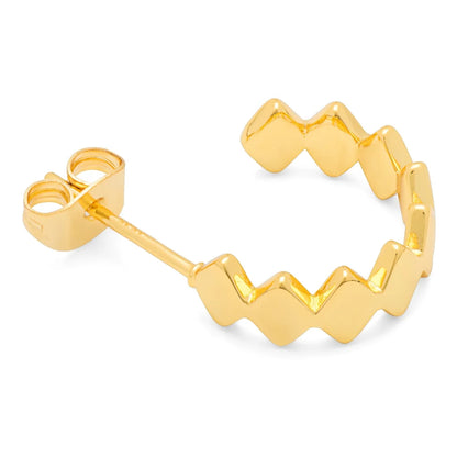 LULU -  Oorbellen Confetti hoops | Goud