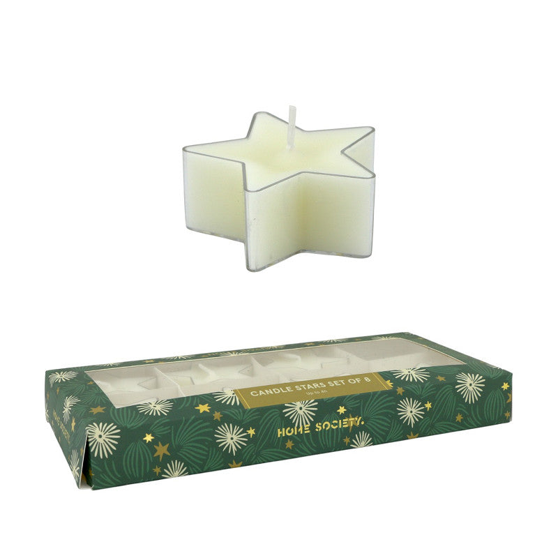 Deco kaars stars | wit