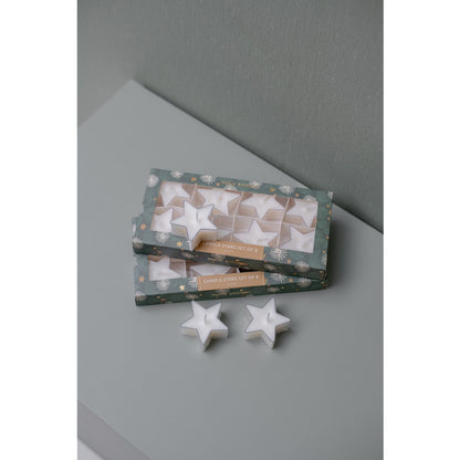 Deco kaars stars | wit