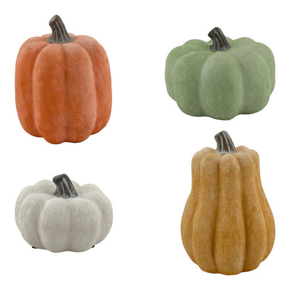 Deco pompoenen | 4 kleuren