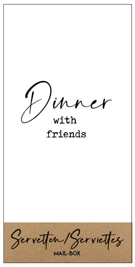 Servetten "Dinner with friends’’