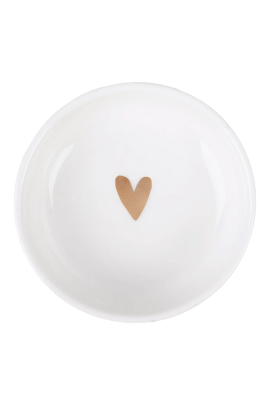 Dipschaaltje | Goud hartje