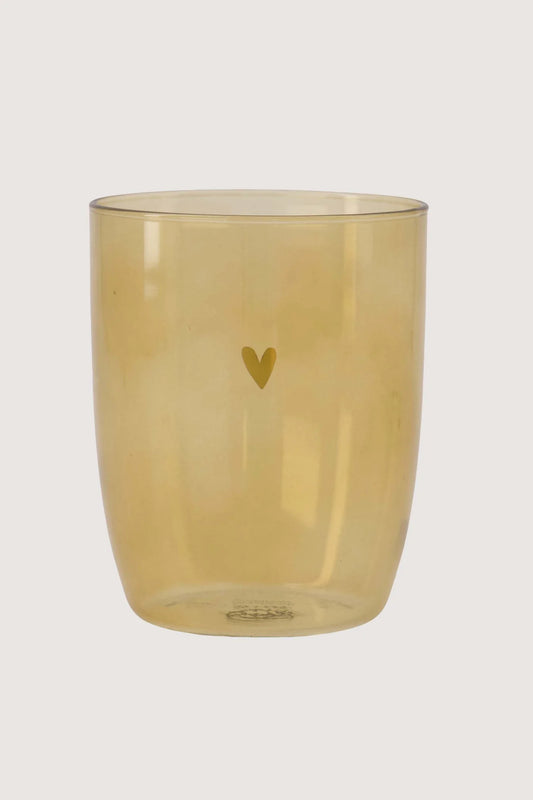 Drinkglas I Hartje oker