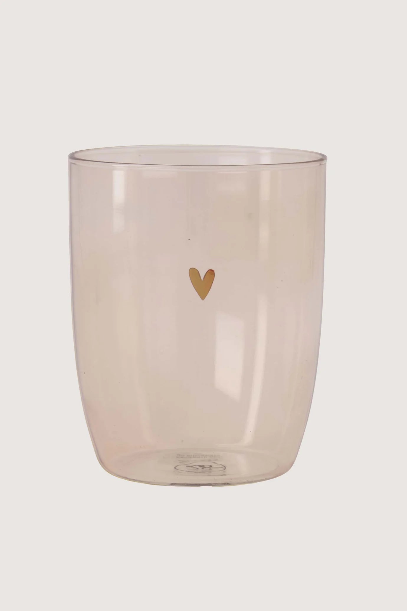 Drinkglas I Hartje roze