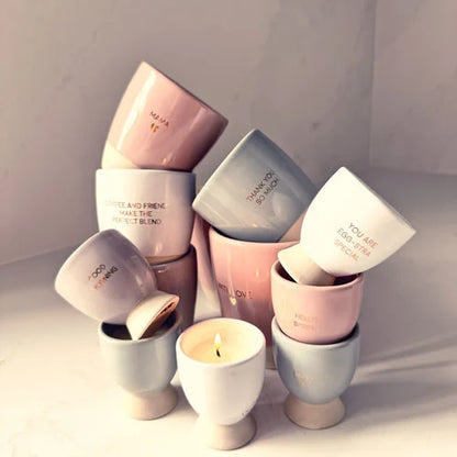 Geurkaars in eierdopje | Happy day