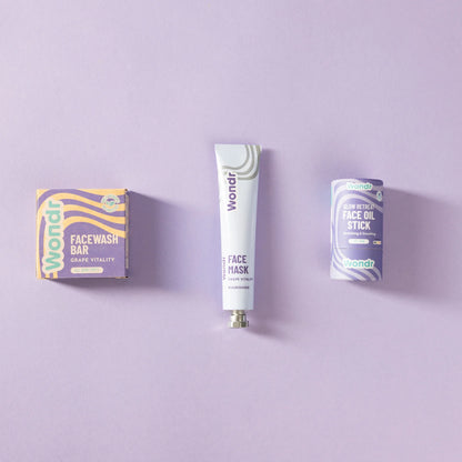 WONDR I Gezichtsmasker Grape Vitality