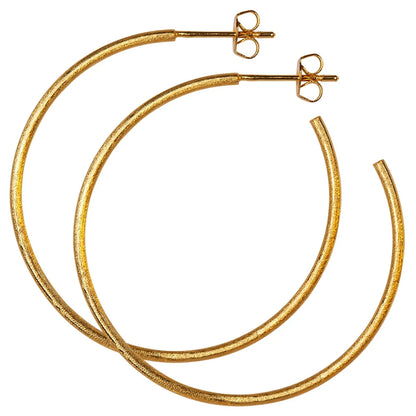 LULU - Oorbel Hoops L |Goud