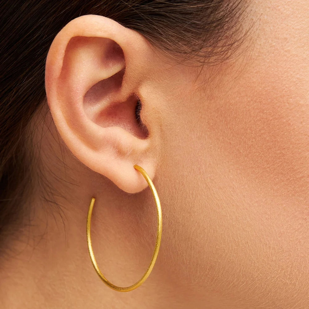 LULU - Oorbel Hoops L |Goud