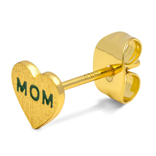 LULU - Oorbel Heart mom (groen)