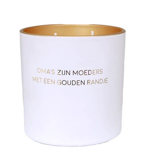 Geurkaars | Oma's zijn moeders met een gouden randje