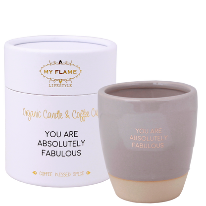 Geurkaars in koffiemok | You are absolutely fabulous