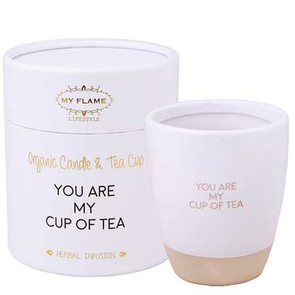 Geurkaars in theemok | You are my cup of tea