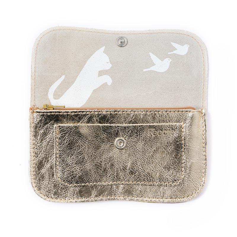 Keecie Wallet Cat | Gold