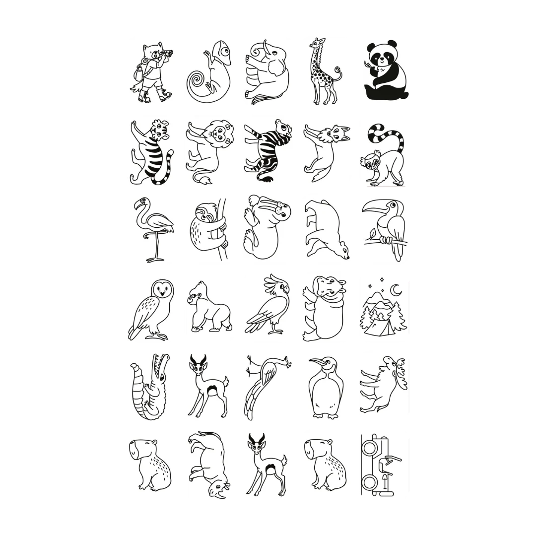 Kidydraw-mini Tekenblok | Dieren