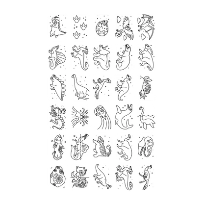 Kidydraw-mini Tekenblok | Dinosaurussen