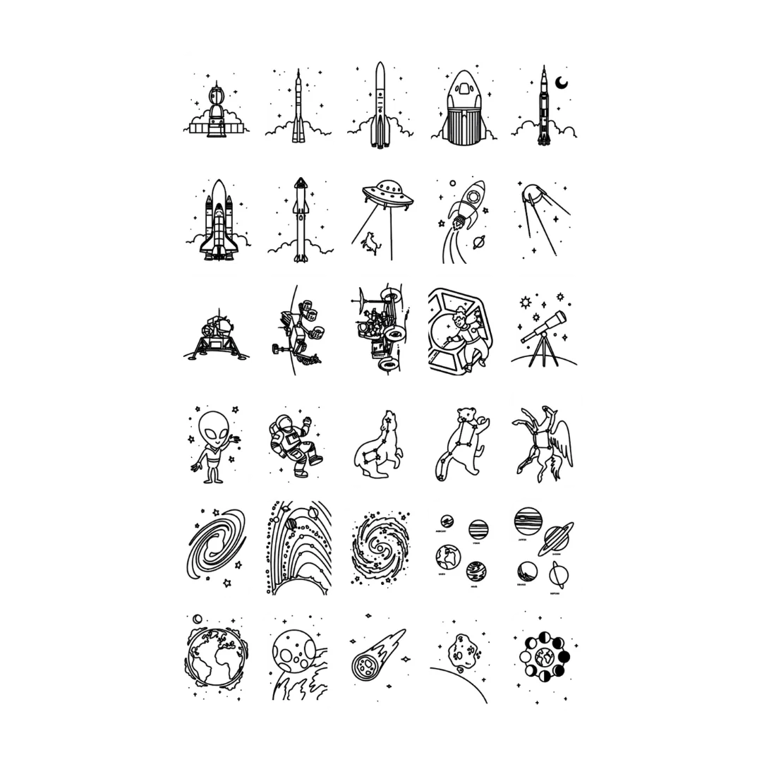 Kidydraw-mini Tekenblok | Galaxy