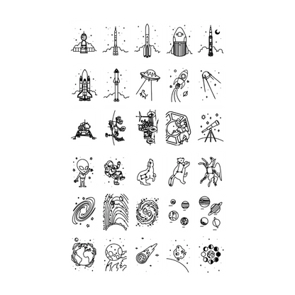 Kidydraw-mini Tekenblok | Galaxy