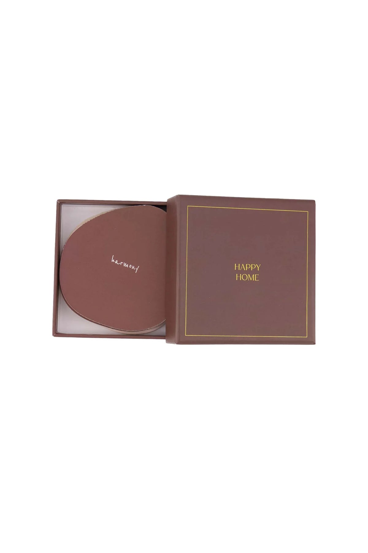 Set van 6 onderzetters | Happy home