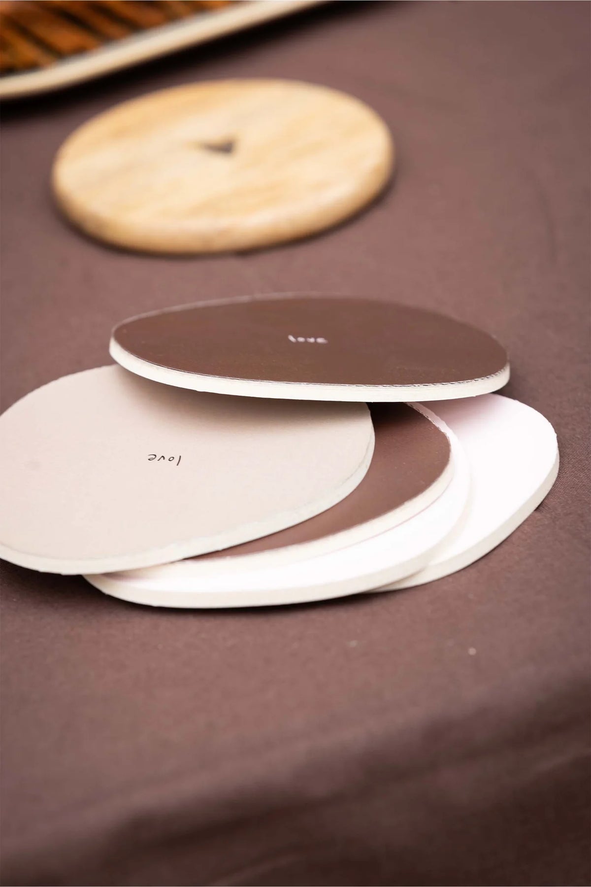 Set van 6 onderzetters | Happy home