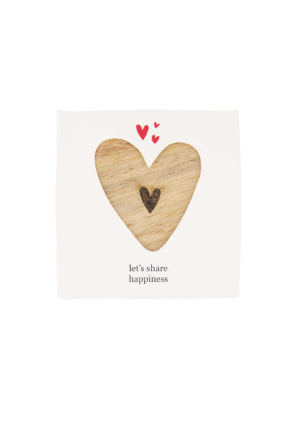 Set van 4 onderzetters | hout