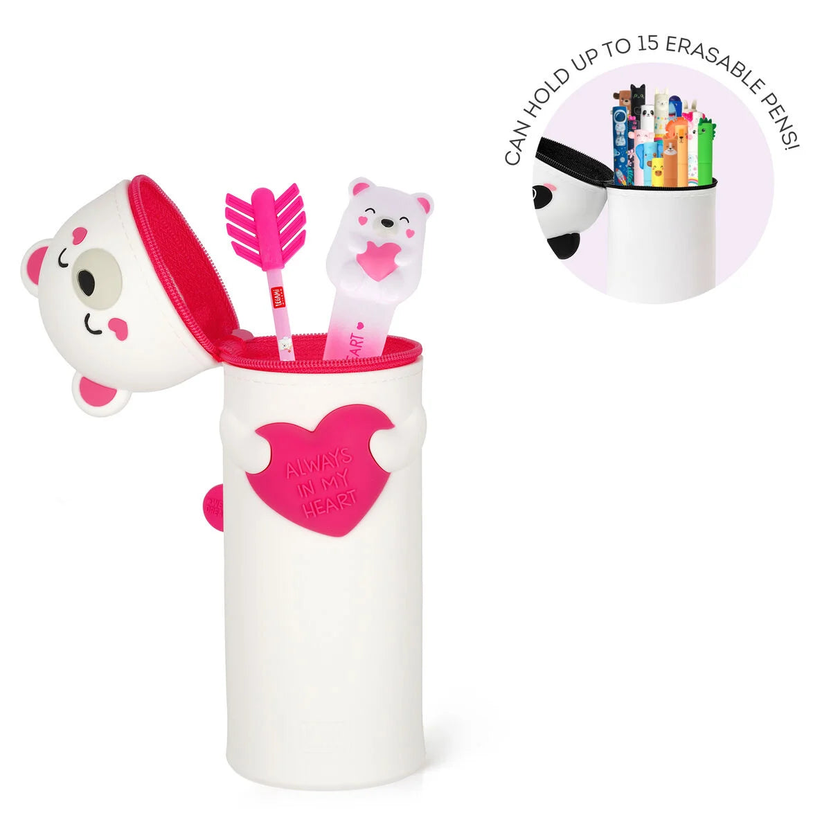 Siliconen pennenzak I teddybeer