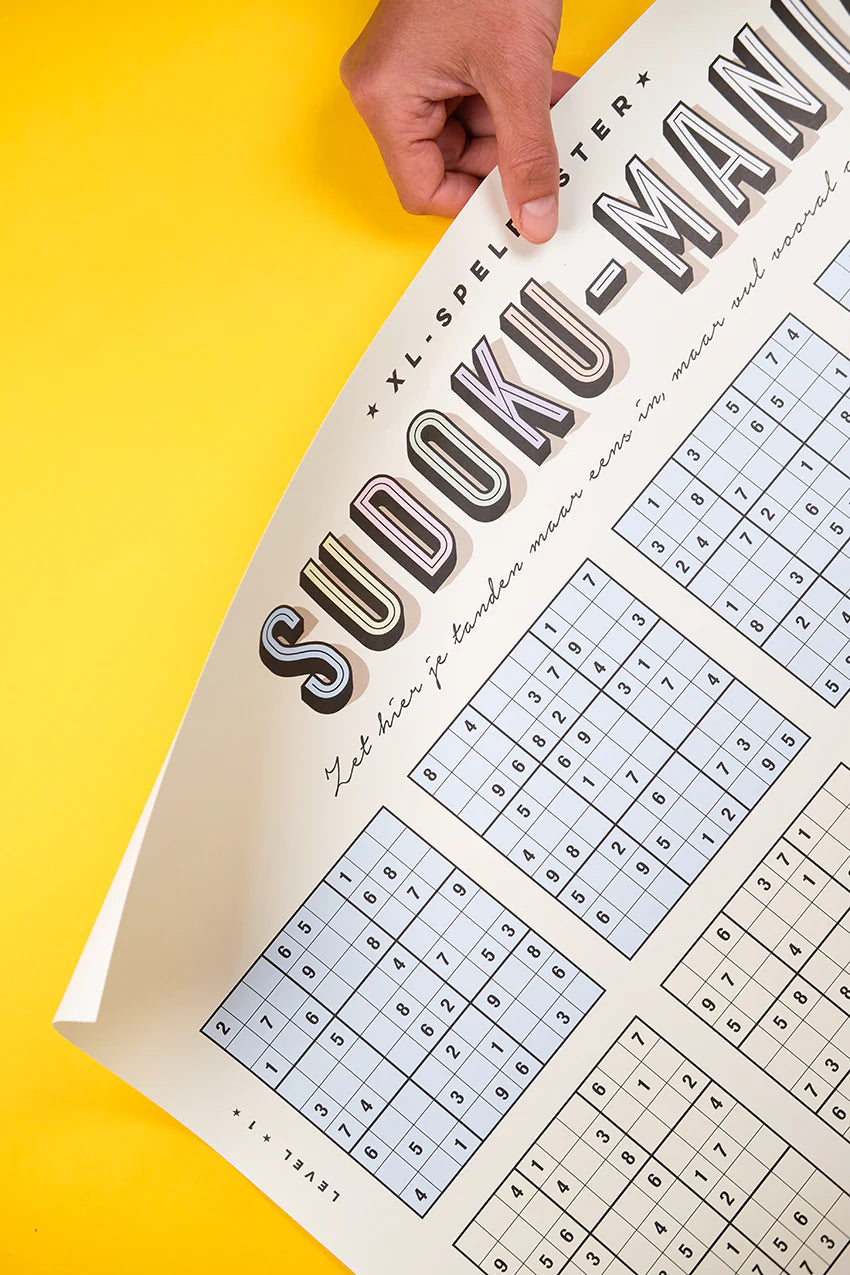 XL-spelposter sudoku-mania