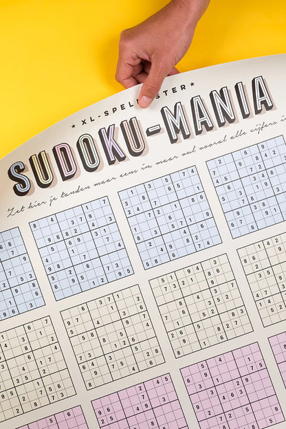 XL-spelposter sudoku-mania