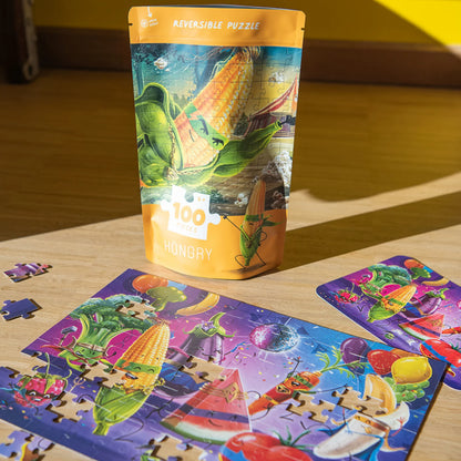 Omkeerbare puzzel "Nacho maïs"