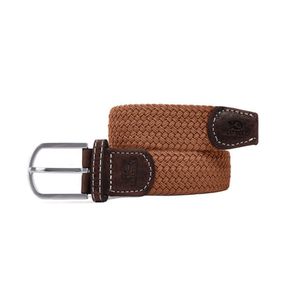 Gevlochten riem Caramel