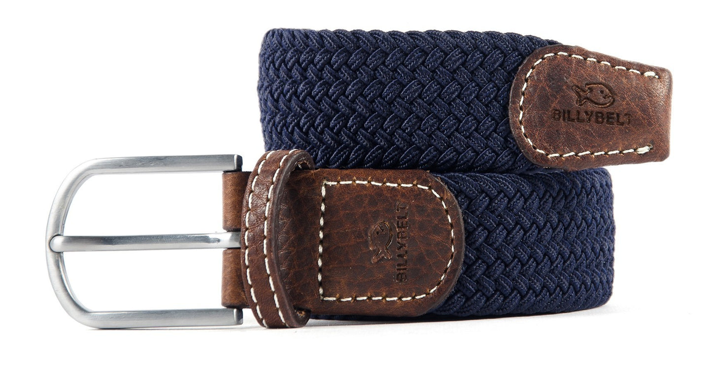 Gevlochten riem Navy Blue