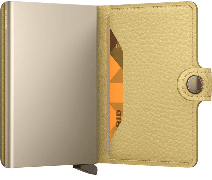 Secrid Mini Wallet | Pebble Butter Yellow