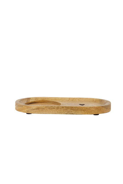 Serveerplankje hout | hartje