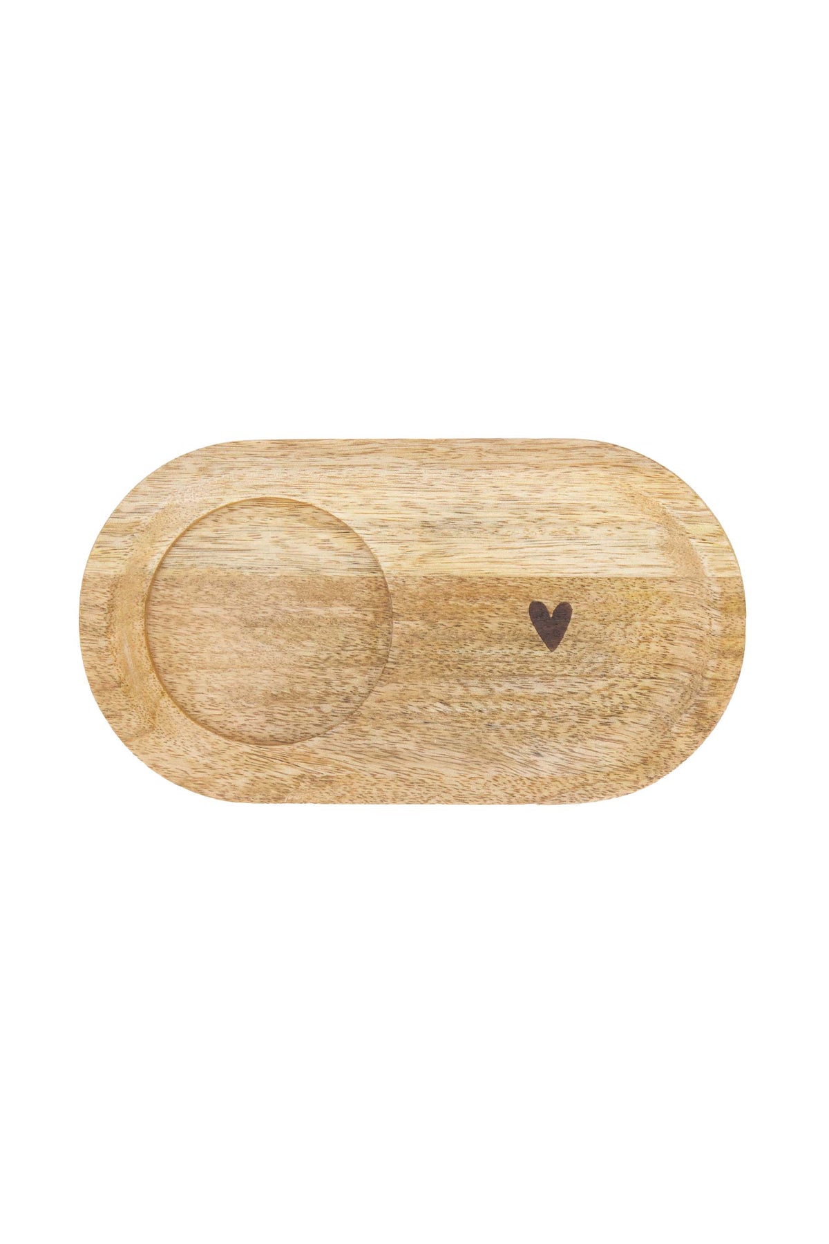 Serveerplankje hout | hartje