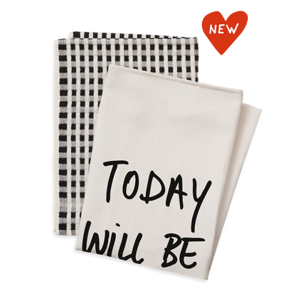 Set keukenhanddoeken | Today will be a good day