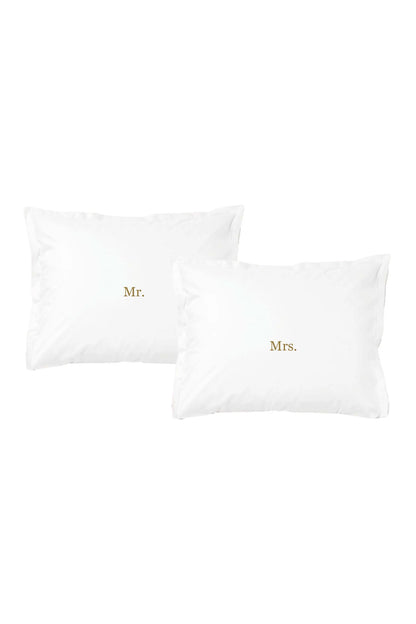 Set van 2 kussenslopen | Mr & Mrs