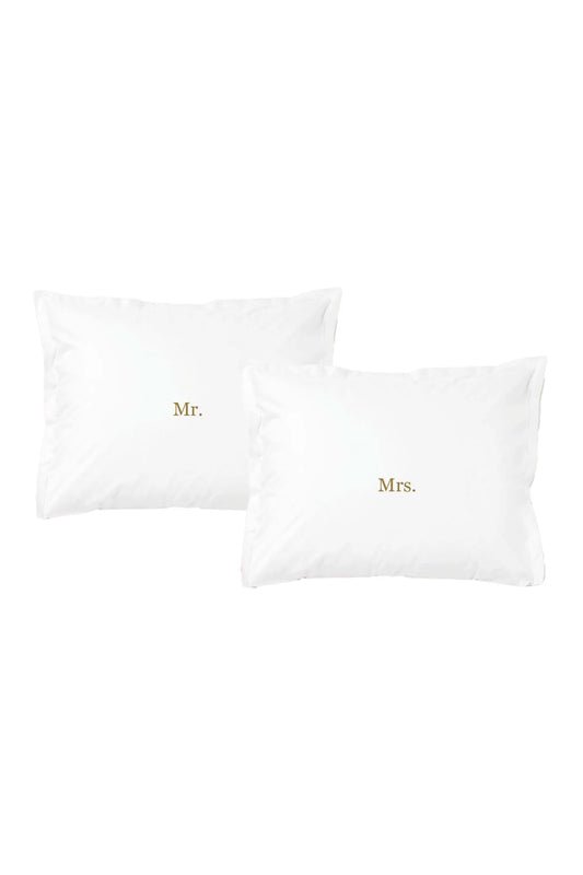 Set van 2 kussenslopen | Mr & Mrs
