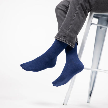 Herensokken Bamboo Blauw