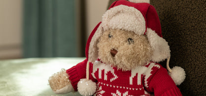 Teddybeer met kersttrui