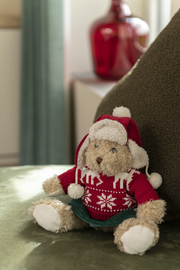 Teddybeer met kersttrui