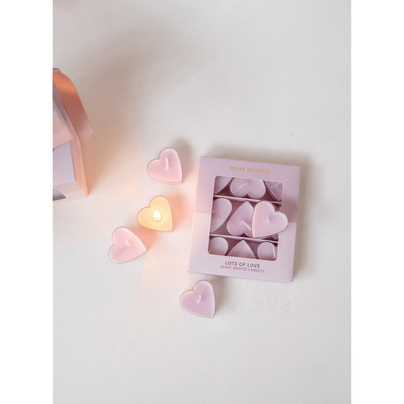 Theelicht set | Hartjes