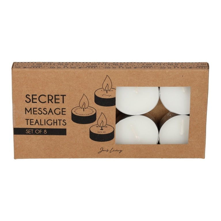 Theelichtjes met een geheime boodschap