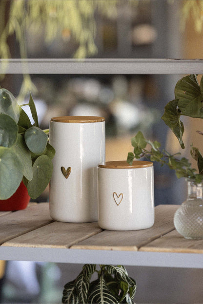 Voorraadpot met deksel S| hartje