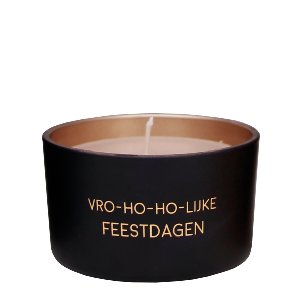 Geurkaars "Vro-ho-ho-lijke feestdagen"