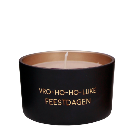 Geurkaars "Vro-ho-ho-lijke feestdagen"