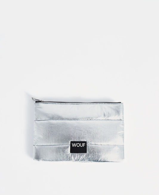 WOUF Pouch bag I Silver Glossy