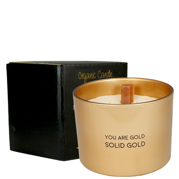 Geurkaars 'You are gold solid gold'